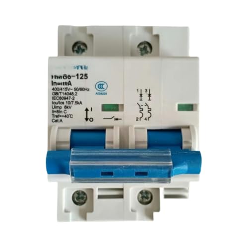 Disjoncteur C3-125 4P 80A tétrapolaire pour tableau électrique