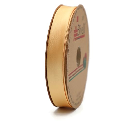Image of Fold Satin Bias Tape - 99+ Colors - 3 /4 Inches Wide - 27 Yards - Fold Satin Binding Bias Ribbon Fabric Piping Bias Binding Tape for Sewing Clothing DIY (34. Pollen Gold) BYS34