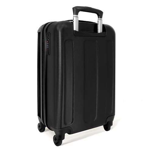 NoBoringSuitcases.com® Handgepäck Koffer Kinder 55x35x20 cm Kinderreisekoffer Kinderkoffer mit Roller Leicht Cabin Trolly Hartschalenkoffer Kind Löwe - Blau - Tier