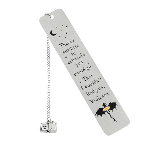 KF Ornament Engraved Black Dragon Stainless Steel Book Mark - Dark Metal Bookmarks Reading Marks Book Lovers Collections School Supplies Gifts for Friends Teachers (SQ0605)