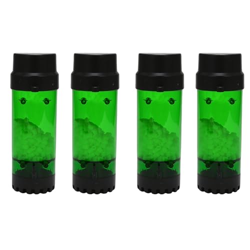 Bloepum 3X Aquarium Fish Tank Fluidized Moving Bed Filter Bubble Bio Media Filter with Air Stone and Sponge Filter LH-600