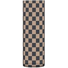 Checker Plaid Plastic Vases for Centerpieces Small Flower Vases Aesthetic Small Vases for Flowers Dining Table Bookshelf Library Decor Black Camel 11.8" x 3.9"