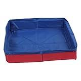 Piscina plegable compacta de PVC para uso en jardines o patios (azul)