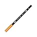 Produktbild Tombow ABT-025 Fasermaler Dual Brush Pen mit zwei Spitzen, hellorange, 1 Stück (1er Pack)