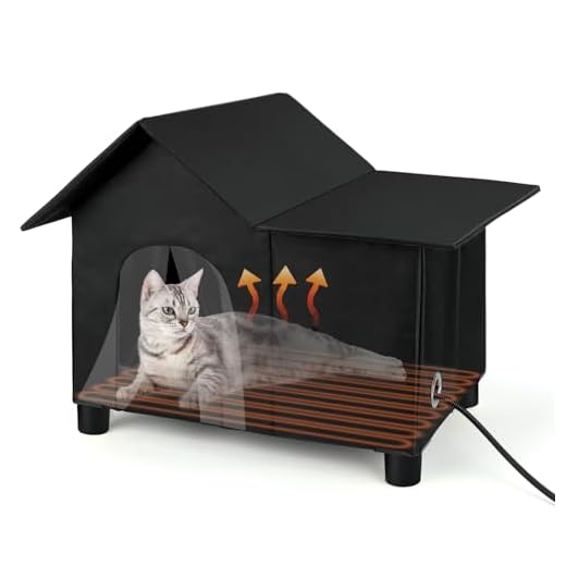 Lonepetu Elevated Heated Cat House