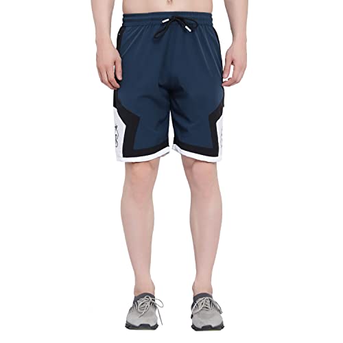 Image of BLUE STAR SHARK NS Lycra Sport Shorts for Men |Goa Shorts for Men | Running Shorts for Men | Regular Shorts for Men