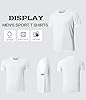 LUWELL PRO 1 Pack Mens T Shirts Gym Tops for Men UK Running Shirts Quick Dry Sport Clothes Moisture Wicking Athletic Shirt Breathable Short Sleeve Work Tshirts (YF-UK-T5050-White-3XL) #4