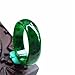Oligage Natural Myanmar Jade Green Jadeite Ring - Handmade Jade Ring for Men & Women (Size 8.5)