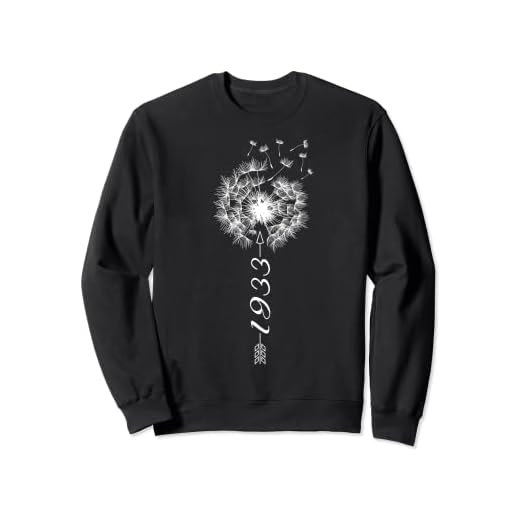 Solo cumpleaños 1933 Regalo de diente flower león Dandelion Sudadera