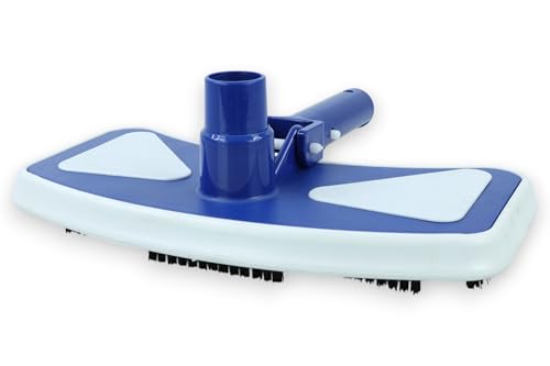 HERSIG - Cabezal Limpiafondos Flexible Manual para Piscina con Peso para Limpieza de Esquinas y Fondos Curvos con Conexión Universal