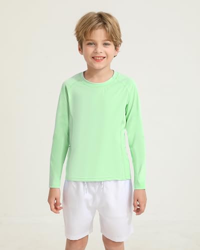 Boys Rash Guard Shirts UPF 50+ Long Sleeve Girls UV Sun Protection Athletic Rash Guard Rashguard Swim Shirt4