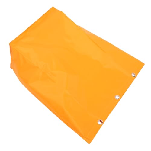 MUCKLILY Clean Car Bag Janitorial Cleaning Cart Bag Janitorial Cart Bag Cleaning Cart Bags Replacement Janitorial Bags Replacement Cleaning Bag Cleaning Bag for Janitorial Yellow Canvas