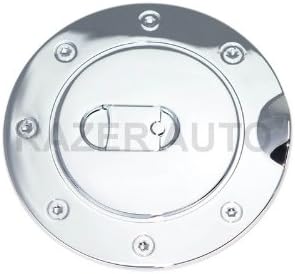 Chrome Fuel Gas Door Cover | Triple Chrome Plated | 3M Peel & Stick Install | Fits 1997–2003 Ford F-150 / F-250 LD, 1999–2007 F-250/F-350 Super Duty, Excursion, Expedition