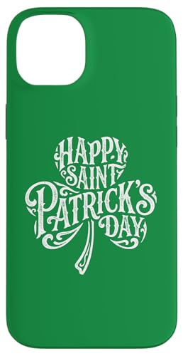Happy Saint Patrick's Day. ���p�g���b�N�̓� T �O���[�� �X�}�z�P�[�X iPhone 14 Plus �p