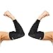 Thx4COPPER Elbow Compression Sleeve(1 Pair) - #1 Copper Infused Support -Guaranteed Recovery Copper Elbow Brace-Idea for Workouts, Sports, Golfers, Tennis Elbow, Arthritis, Tendonitis-Large