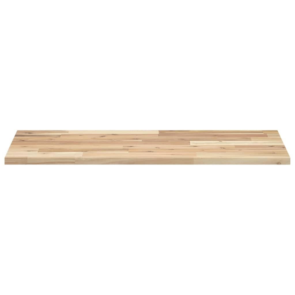 Schweberegale aus massiver Akazie 60x40x2 cm 2 Stück Unbehandeltes Holz Wandregal für Wohnzimmer Küche Bad