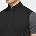 adidas Men's Elevated Quarter Zip Pullover Vest, Black, Large