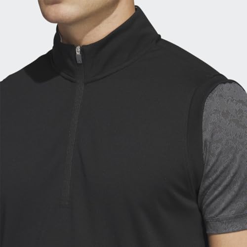 adidas Men's Elevated Quarter Zip Pullover Vest, Black, Small - image 7