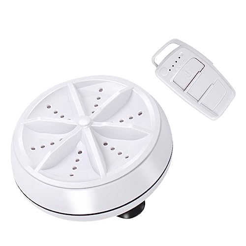 HIAKDOFT Machine à Laver Portative à Turbine Usb Télécommande, Mini Lave-linge Léger Et Portable Pour Voyage, Nettoyage Vêtements Légers, Sous-vêtements, Chaussettes
