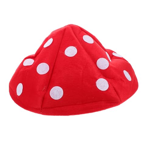 Toddmomy Unique French Style Mushroom Beret Spotted Mushroom Hat Cosplay and Stage Performances