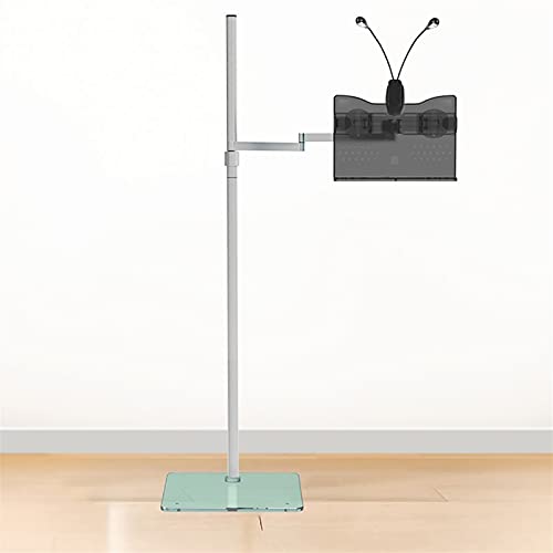 ブックラック フロアスタンド 読書ラック スタンド レイジーな本棚 ベッドに横たわる ライト付き アーティファクト 多機能 伸縮式 リフティング 大人用ブックホルダー 携帯電話 フラットポールスタンド (カラー: グリーン) (