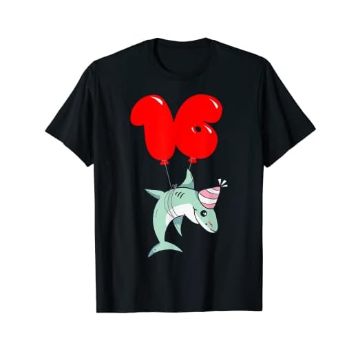 Lindo tiburón - 16 Cumpleaños - Fiesta De Globos Camiseta
