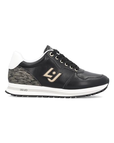 Liu Jo Wonder 700 baskets noires pour femme avec tige en similicuir chic