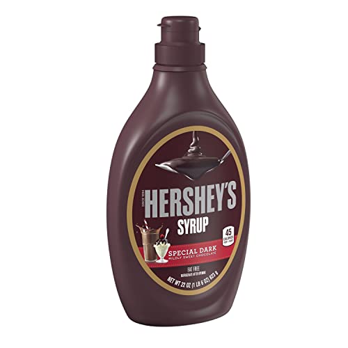 Hershey's Special Dark Chocolate Syrup, Gluten Free, Fat Free, 22 Oz Bottle #TOP28