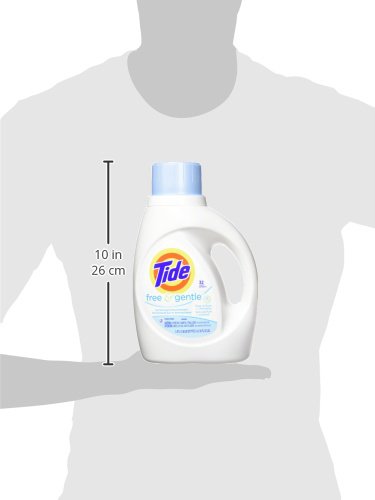 Tide Free & Gentle Liquid Laundry Detergent, Unscented, 1.47 L (32 Loads) #TOP6
