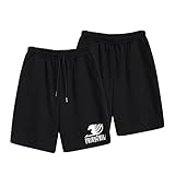 Ubeisy Anime Fairy Tail Shorts Pants Lucy Shorts Natsu Sport Shorts for Summer,D-3/M