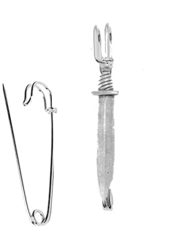 Espada PP-G68 - Broche para bufanda o broche (7,6 cm, 7,5 cm)