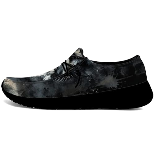 Men's Wolf Shoes Casual Loafers Slip-on Sneakers Wolf Gifts for Men Women2