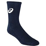 ASICS Team Crew Socks, Navy, Medium