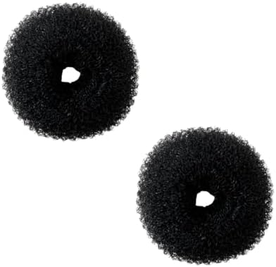 Kit 2 Pçs Enchimento Redondo P/Penteados De Cabelo Infantil (Pret...