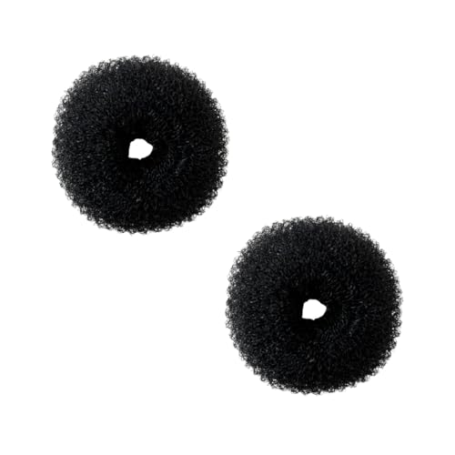 Kit 2 Pçs Enchimento Redondo P/ Penteados De Cabelo Infantil (Pre...