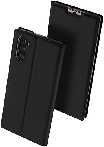SkyTree Case for Samsung Galaxy Note 10, Ultra Fit Flip Folio Leather Case Cover with [Kickstand] [Card Slot] Magnetic Closure for Samsung Galaxy Note 10 - Black (B0871FJ7HT) Amazon Price History, Amazon Price Tracker