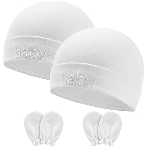 Aolso Newborn Baby Hats and Mittens Set Cover