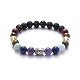 Chakra-Armband Bergerlin mit Buddha Kopf und Natursteinperlen