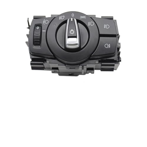 Car Front Headlamp Switch Button Assembly for BMW 1 Series 3 Series X1 Series Part Nos. 61319169404 61319169406 Headlamp Control Switch (Black Model B)