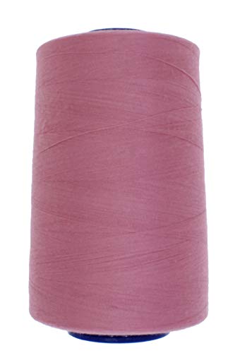 Hilo de coser Erlif 5000 metros hilo universal hilo overlock VIGA 120 (606 rosa viejo)