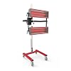 Solary Infrared Paint Curing Lamp - Short Wave Infrared Dryer with Timer for Car Paint Spray Booth, 2100W