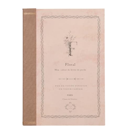 Image of PETAL & FLOW B6 Size Rough NoteBook 5 inch x 7 inch, 288 pages (144 sheets), Vintage Style (Floral)