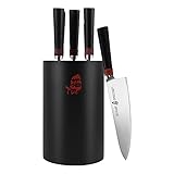 TUO Knife Set - 6pcs Kitchen Knives Set with Wooden Block Professional Chef Knife Set - Japanese...