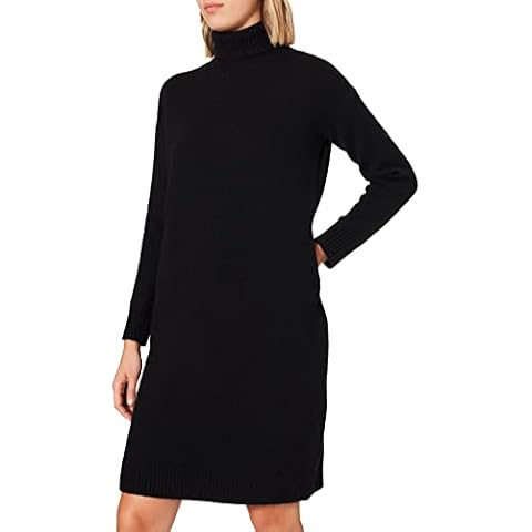 Superdry Women's Black Funnel Neck Knit Dress Cover