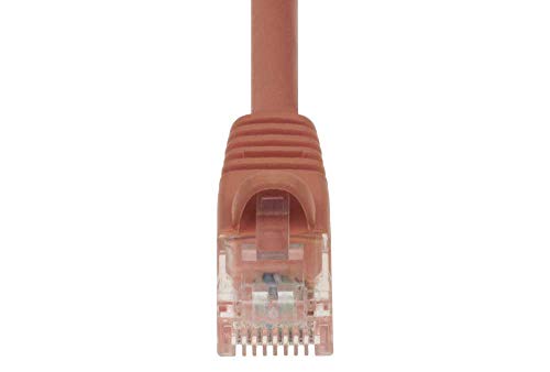 Cable de red Cat 6 UTP crossover 14ft naranja miniatura 3