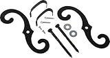 1 Pair of Exterior Shutter Holdbacks Shutter Dogs with Attachment Hardware