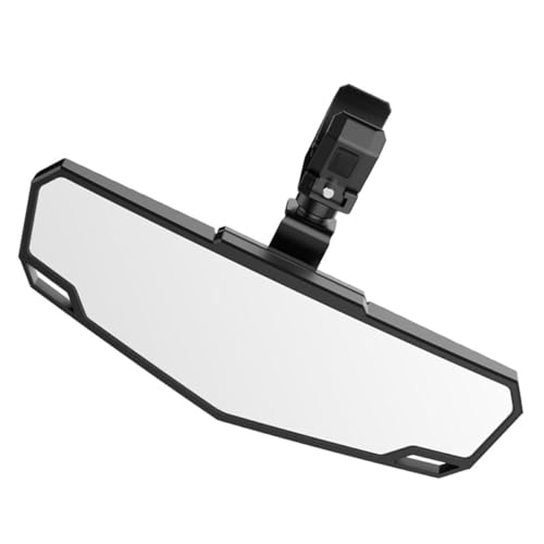 Ciieeo Rétroviseur Auxiliaire D'angle Mort pour Vtt et Utv, Miroir Arrière Multifonctionnel en Abs Noir, Design Simple et Pratique pour Véhicules Tout-usage