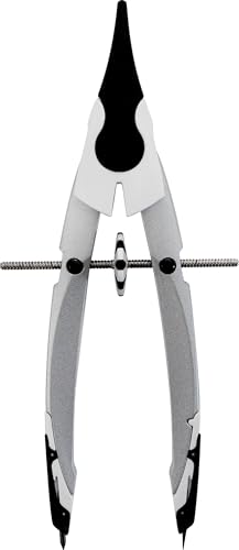 Eberhard Faber 571706 - Schnellverstellzirkel schwarz-weiß, Zirkel Set mit Ersatzteilen und Zirkelminen
