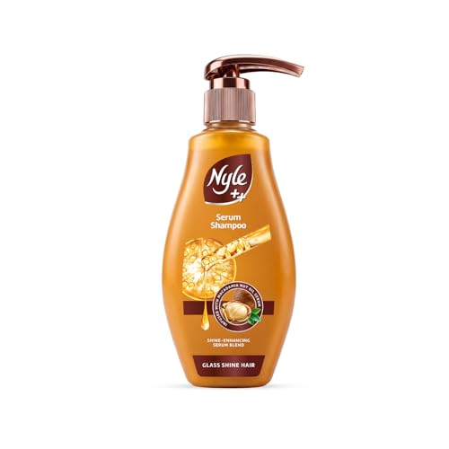 Image of Nyle ++ Serum Shampoo | Glass Shine Hair | Infused with Macadamia Nut Oil Serum | Shine-Enhancing Serum Blend | 340ml