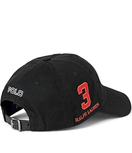 Polo Ralph Lauren Men`s Big Pony Chino Ball Cap With Leather Strap (B(6022)/R, One Size) #TOP1